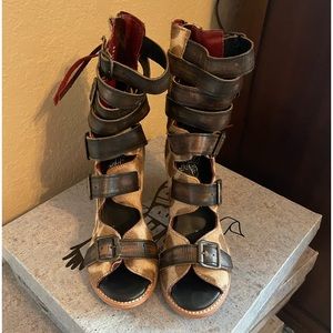 Freebird sandals never worn